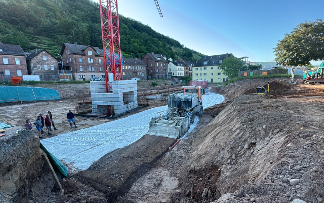 Bodenstabilisierung mit Gistexverfahren